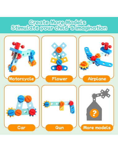 Juego de Herramientas Montessori GAIETYDIY 33 Piezas para Niños