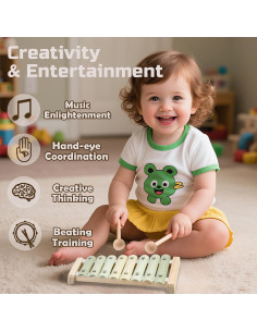 Xilófono Montessori Ehome de Madera para Niños 1-3 Años 2