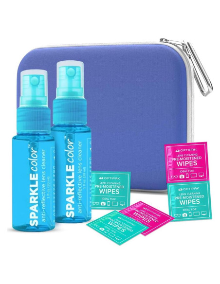 Kit de Limpieza de Gafas OPTIPAK - 2 Sprays 30ml + 5 Toallitas