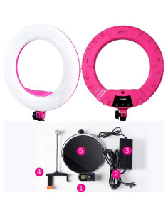 Lámpara de Anillo LED QS-480E II 45.7cm 48W Bi-Color 2800-5500K 2