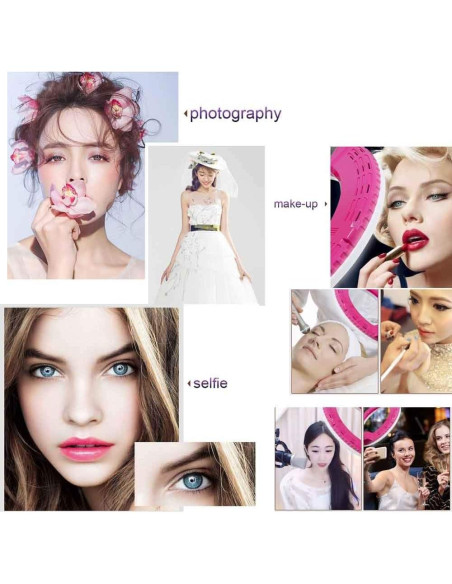 Lámpara de Anillo LED QS-480E II 45.7cm 48W Bi-Color 2800-5500K