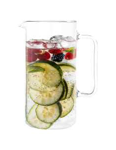 Jarra de Vidrio Borosilicato Simax 1 Litro Clásica Transparente