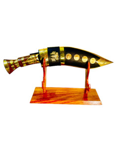 Cuchillo Kukri Gorkha Art Deco 22.86 cm Hecho a Mano en Nepal