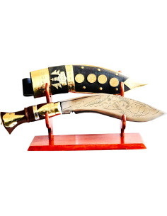 Cuchillo Kukri Gorkha Art Deco 22.86 cm Hecho a Mano en Nepal 2