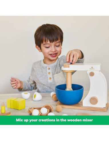 Batidora de pie de madera KiwiCo para niños 3-5 años