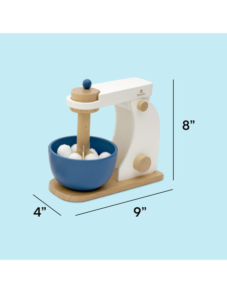 Batidora de pie de madera KiwiCo para niños 3-5 años