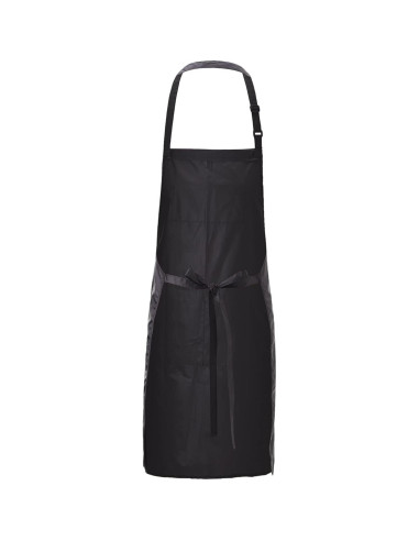 Delantal de Chef y Servicio Negro con Bolsillos - Unisex 62x84cm