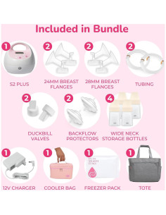 Bomba Eléctrica de Leche Materna Spectra S2 Plus con Accesorios 2