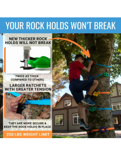 Kit de Escalada de Árbol Ninja Hyponix 16 Agarre Grandes 2