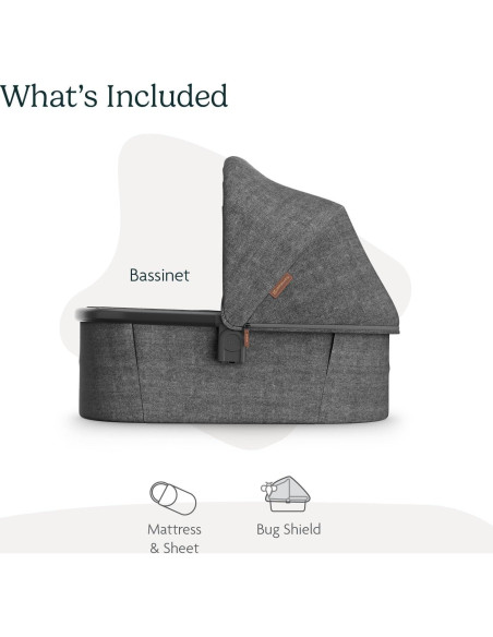 Cuna UPPAbaby V3 Greyson - Compatible con Vista, Cruz, Ridge