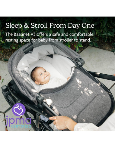 Cuna UPPAbaby V3 Greyson - Compatible con Vista, Cruz, Ridge