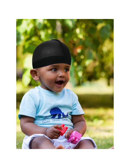 6 Gorros de Satén para Niños Unisex Beanie - Colores Variados
