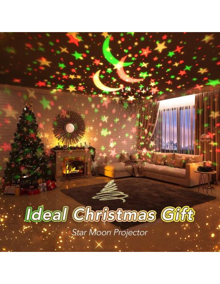 Luz Nocturna Proyector de Estrellas Mubarek - Bluetooth, 48 Modos