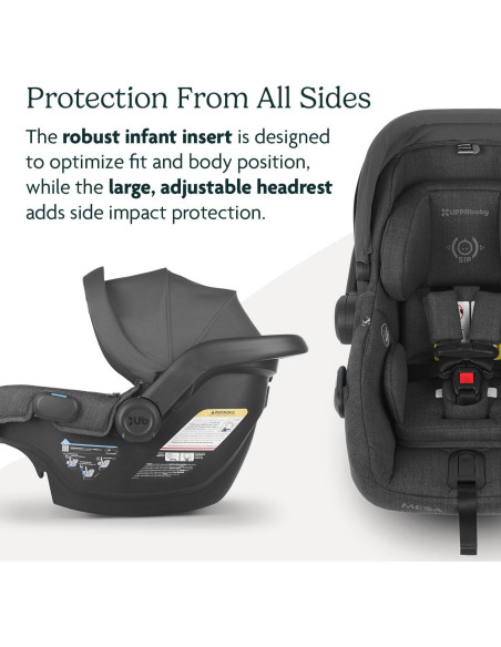 UPPAbaby Mesa V2 Asiento de Auto para Bebés Gris - Instalación Fácil