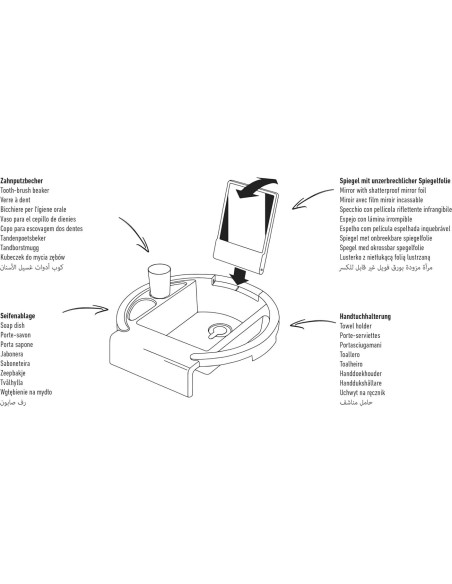 Lavabo Infantil Rotho Babydesign Kiddy Wash 38.7x38.2 cm