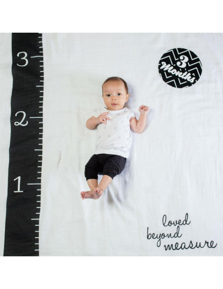 Manta de Muselina lulujo 100% Algodón 101.6 cm - Hitos Bebé Manta de Muselina lulujo 100% Algodón 101.6 cm - Hitos Bebé