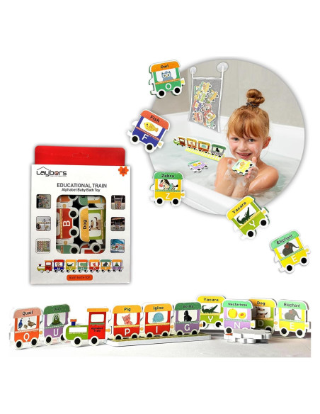 Juguetes de Baño Educativos Laybeers con Letras de Espuma