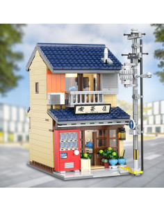 MISINI C66010W Casa de Té Japonesa 1200 Piezas con LED 2