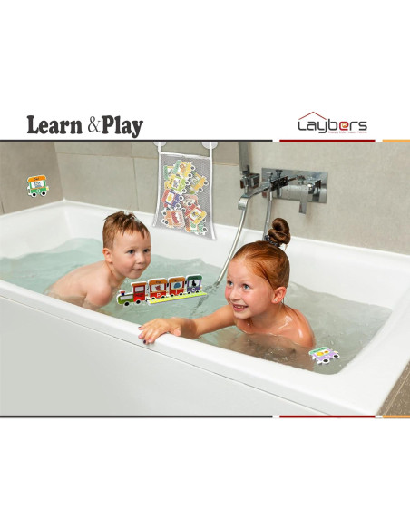 Juguetes de Baño Educativos Laybeers con Letras de Espuma