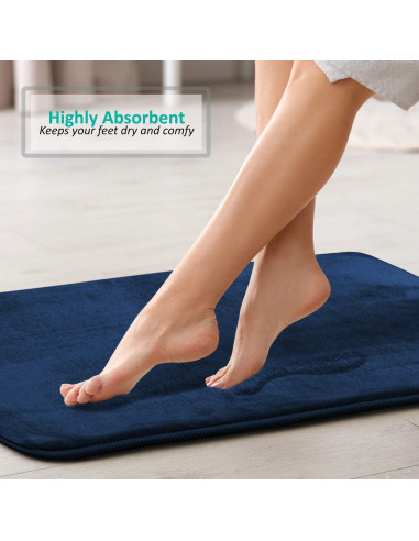 Alfombra de baño Clara Clark 81x51 cm viscoelástica antideslizante