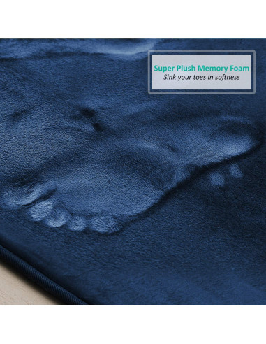 Alfombra de baño Clara Clark 81x51 cm viscoelástica antideslizante