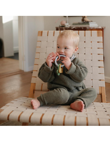 Anillo de Dentición Mushie de Silicona Occidental 7.62x13.12cm