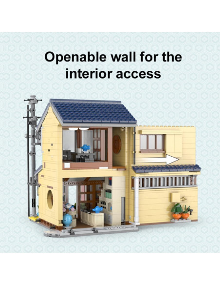 MISINI C66010W Casa de Té Japonesa 1200 Piezas con LED