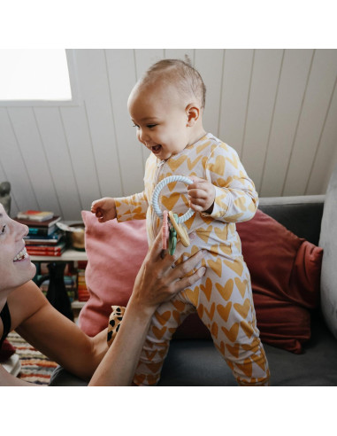 Anillo de Dentición Mushie de Silicona Occidental 7.62x13.12cm