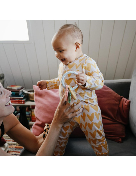 Anillo de Dentición Mushie de Silicona Occidental 7.62x13.12cm