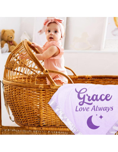 Manta Personalizada Yofair para Bebés 91x91 cm Franela