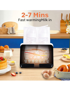 Calentador de Botellas Portátil para Bebés 4 en 1 con Control de Temperatura 2