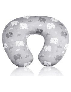 Funda de Almohada de Lactancia TANOFAR Elefante Suave y Transpirable