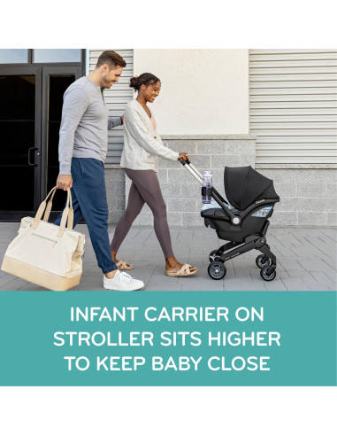 Asiento de Auto Carrito Combo Evenflo Shyft DualRide Gris