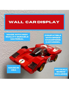 Exhibidor de Pared Lego Speed Champion Chatelet Negro 10 Pzas 2