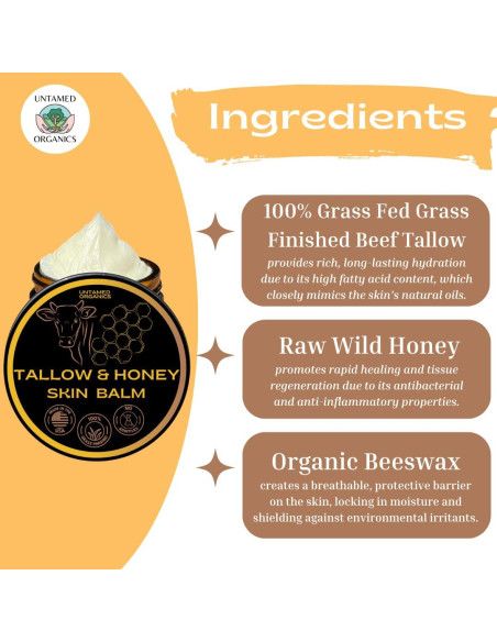 Bálsamo Hidratante Natural Untamed Organics 140g Sin Fragancia