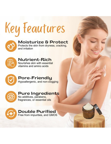 Bálsamo Hidratante Natural Untamed Organics 140g Sin Fragancia