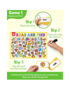 Tarjetas Didácticas Coogam 220 Palabras para Niños 3-5 Años 2