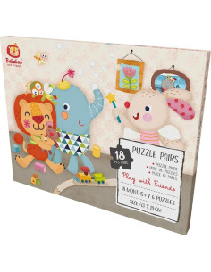 Puzzles Educativos Bababoo 18 Piezas para Niños 18+ Meses 2
