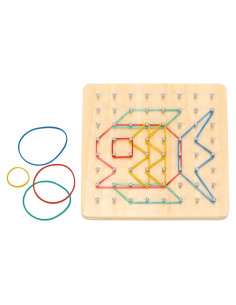 Tablero Geométrico de Madera TOOKYLAND - 69 Piezas - Juguete STEM