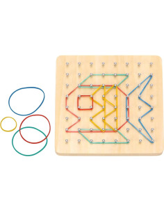 Tablero Geométrico de Madera TOOKYLAND - 69 Piezas - Juguete STEM 2