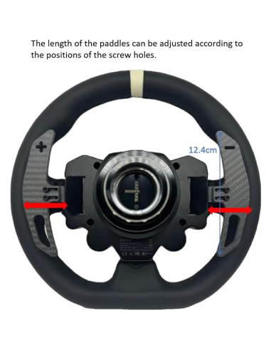 Palanca de Cambio Ajustable SIMPUSH de Fibra de Carbono para MOZA