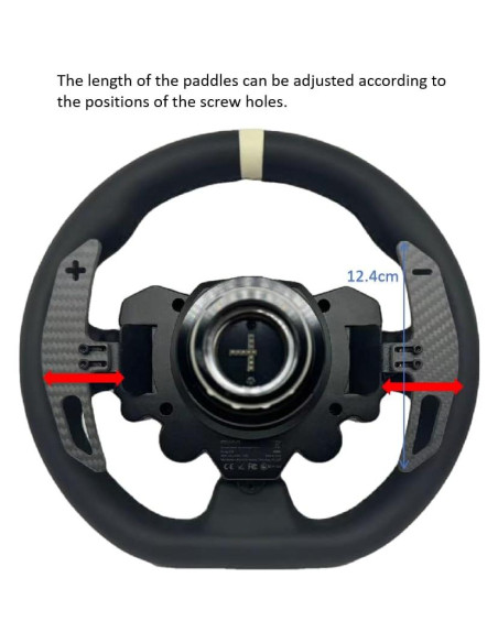 Palanca de Cambio Ajustable SIMPUSH de Fibra de Carbono para MOZA