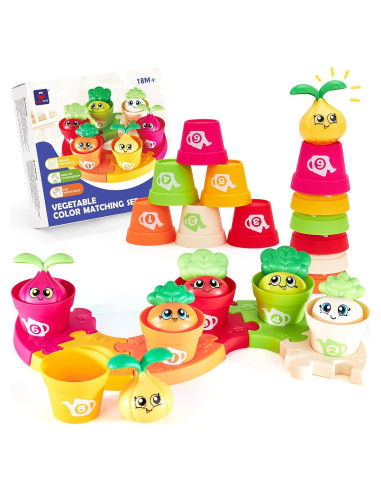 Set de Juguetes Montessori Hahaland - Rompecabezas y Jardín