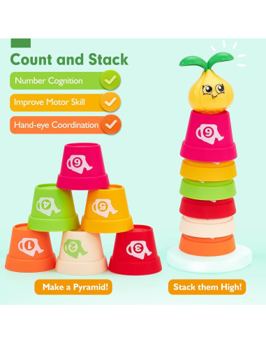 Set de Juguetes Montessori Hahaland - Rompecabezas y Jardín