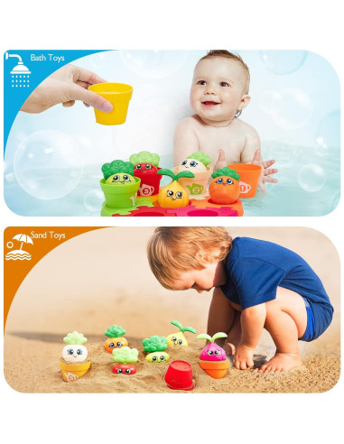 Set de Juguetes Montessori Hahaland - Rompecabezas y Jardín