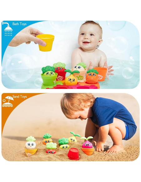 Set de Juguetes Montessori Hahaland - Rompecabezas y Jardín