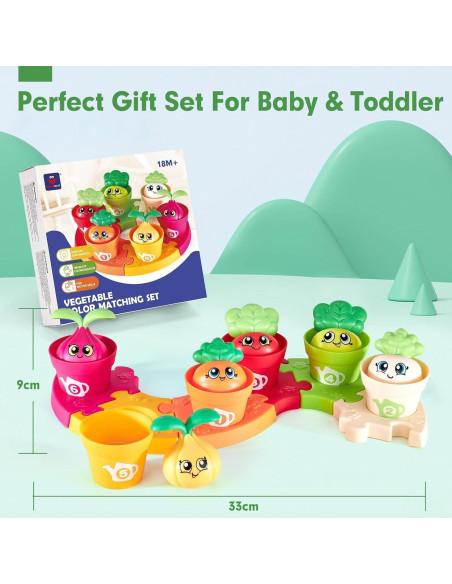 Set de Juguetes Montessori Hahaland - Rompecabezas y Jardín