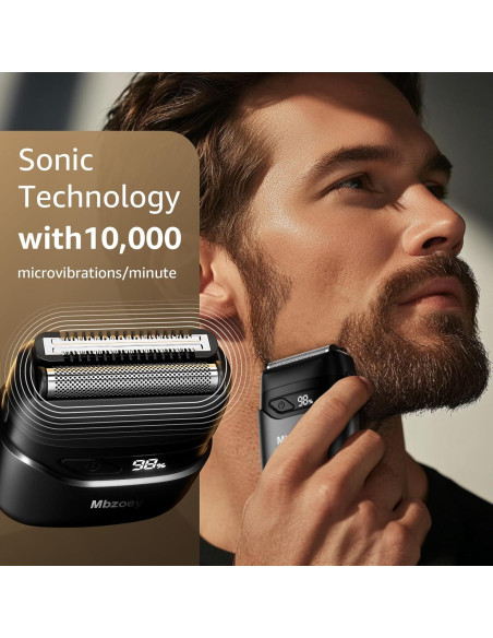 Afeitadora Eléctrica Inalámbrica Mbzoey MS-9723 Impermeable