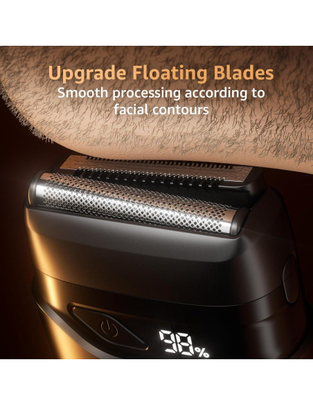 Afeitadora Eléctrica Inalámbrica Mbzoey MS-9723 Impermeable