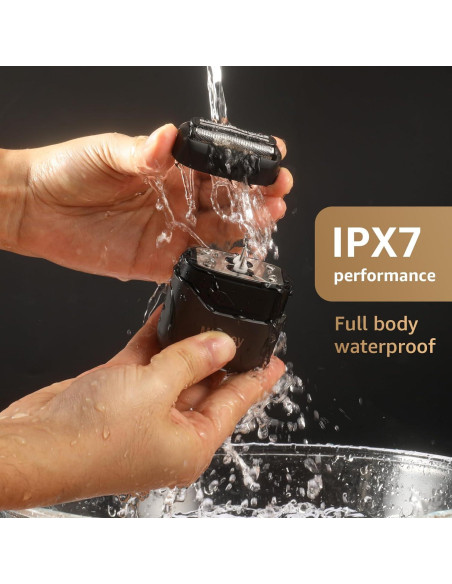 Afeitadora Eléctrica Inalámbrica Mbzoey MS-9723 Impermeable